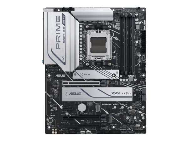 ASUS Prime X670-P - Hovedkort - ATX - Socket AM5 - AMD X670 Chipset - USB-C 3.2 Gen 1, USB-C Gen 2x2, USB 3.2 Gen 1, USB 3.2 Gen 2 - 2.5 Gigabit LAN