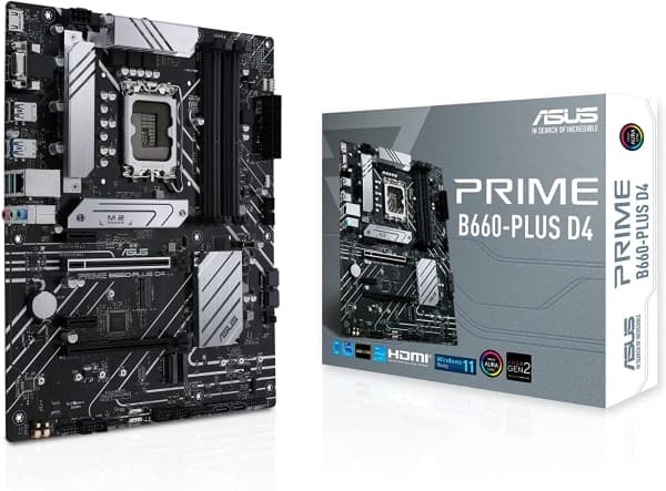 ASUS PRIME B660-PLUS D4 Intel B660 LGA 1700 ATX