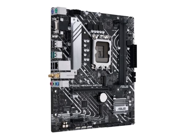 ASUS PRIME H610M-A WIFI D4 - Hovedkort - micro ATX - LGA1700-sokkel - H610 Chipset - USB 3.2 Gen 1, USB 3.2 Gen 2 - Gigabit LAN, Wi-Fi, Bluetooth - i