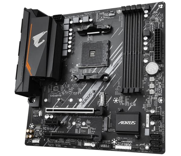 Gigabyte B550M AORUS ELITE, AMD, Stik AM4, 3rd Gen AMD Ryzen™ 3, 3rd Gen AMD Ryzen 5, 3rd Gen AMD Ryzen™ 7, 3rd..., DDR4-SDRAM, 128GB, DIMM