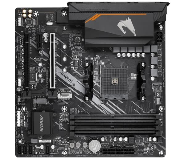 Gigabyte B550M AORUS ELITE, AMD, Stik AM4, 3rd Gen AMD Ryzen™ 3, 3rd Gen AMD Ryzen 5, 3rd Gen AMD Ryzen™ 7, 3rd..., DDR4-SDRAM, 128GB, DIMM