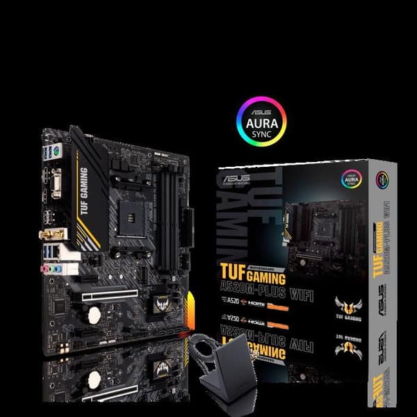 Moderkort - ASUS - TUF GAMING A520M-PLUS - Socket AM4 - Wi-Fi 802.11ac - ATX