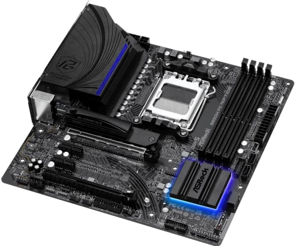 ASRock B650M PG Riptide - Emolevy - micro-ATX - Socket AM5 - AMD B650 piirisarja - USB 3.2 Gen 1, USB 3.2 Gen 2, USB-C 3.2 Gen2 - 2.5 Gigabit LAN - s