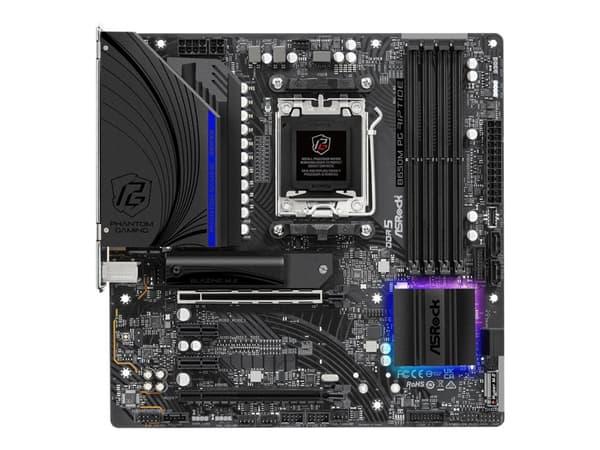 ASRock B650M PG Riptide - Emolevy - micro-ATX - Socket AM5 - AMD B650 piirisarja - USB 3.2 Gen 1, USB 3.2 Gen 2, USB-C 3.2 Gen2 - 2.5 Gigabit LAN - s