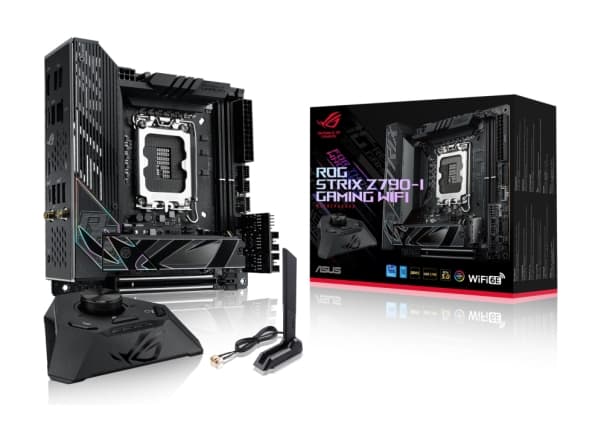 ASUS ROG STRIX Z790-I GAMING WIFI - Hovedkort - mini-ITX - LGA1700-sokkel - Z790 Chipset - USB 3.2 Gen 1, USB 3.2 Gen 2, USB4, USB-C 3.2 Gen2, USB-C