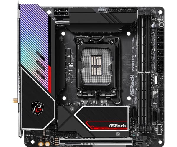 ASRock Z790 PG-ITX/TB4 - Hovedkort - mini-ITX - LGA1700-sokkel - Z790 Chipset - USB 3.2 Gen 1, USB 3.2 Gen 2, USB-C Gen 2x2, USB4 - Bluetooth, 2.5 Gi