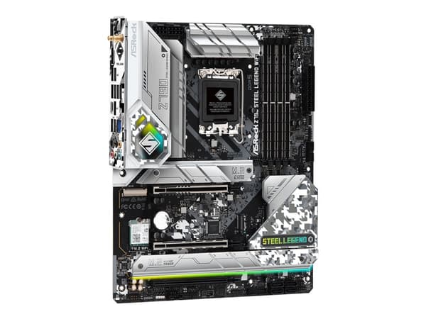 ASRock Z790 Steel Legend WiFi - Hovedkort - ATX - LGA1700-sokkel - Z790 Chipset - USB-C 3.2 Gen 2x2, USB-C 3.2 Gen2, USB 3.2 Gen 2, USB 3.2 Gen 1 - 2