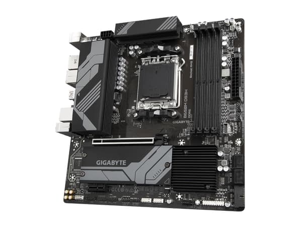 Gigabyte B650M DS3H - 1.0 - hovedkort - micro ATX - Socket AM5 - AMD B650 Chipset - USB 3.2 Gen 2, USB-C 3.2 Gen2, USB 3.2 Gen 1 - 2.5 Gigabit LAN -