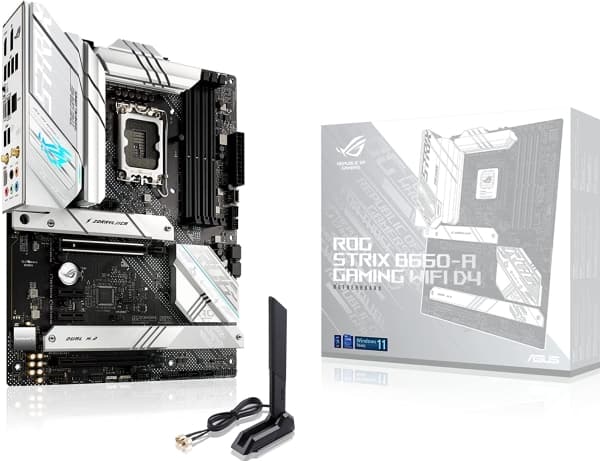 ASUS ROG STRIX B660-A GAMING WIFI D4, Intel, LGA 1700, Intel® Celeron®, Intel® Core™ i3, Intel® Core™ i5, Intel® Core™ i7, Intel® Core™ i9,..., LGA 1