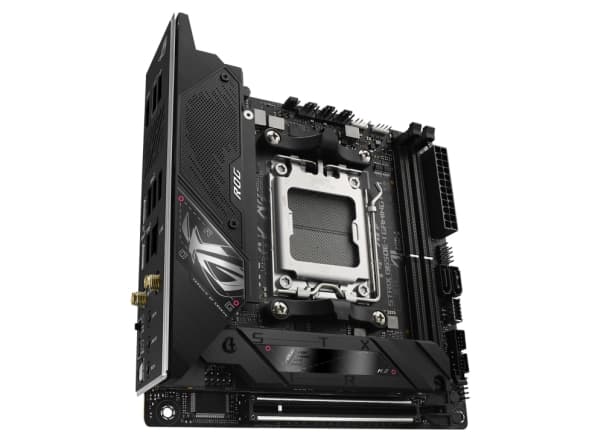 ASUS ROG Strix B650E-I Gaming WiFi - Moderkort - mini ITX - Socket AM5 - AMD B650 Chipuppsättning - USB-C 3.2 Gen 2x2, USB-C 3.2 Gen2, USB 3.2 Gen 2,