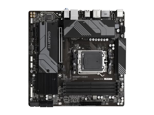 Gigabyte B650M DS3H - 1.0 - hovedkort - micro ATX - Socket AM5 - AMD B650 Chipset - USB 3.2 Gen 2, USB-C 3.2 Gen2, USB 3.2 Gen 1 - 2.5 Gigabit LAN -