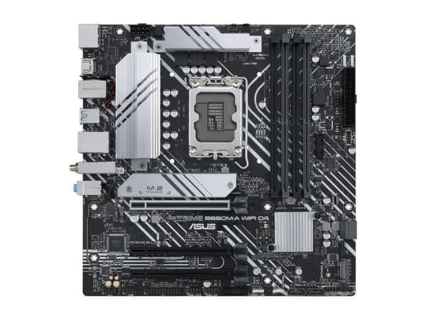ASUS PRIME B660M-A WIFI D4 - Hovedkort - micro ATX - LGA1700-sokkel - B660 Chipset - USB-C Gen1, USB 3.2 Gen 1, USB 3.2 Gen 2 - Gigabit LAN, Wi-Fi 6,