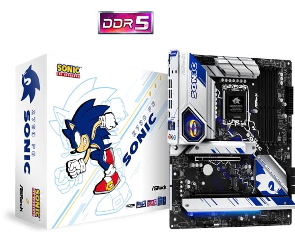 ASRock Z790 PG SONIC - Hovedkort - ATX - LGA1700-sokkel - Z790 Chipset - USB 3.2 Gen 1, USB 3.2 Gen 2, USB-C 3.2 Gen 2x2, USB-C 3.2 Gen 1 - 2.5 Gigab