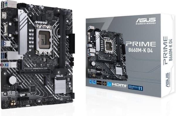 Emolevy Asus PRIME B660M-K D4 mATX 4XDDR4