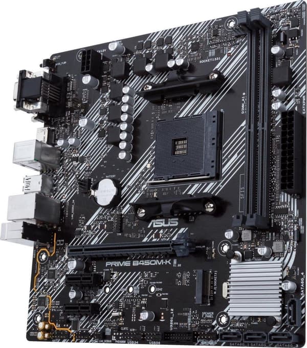 Asus PRIME B450M-K II bundkortsokkel AMD AM4 Form Factor Micro-ATX bundkortchipsæt AMD® B450