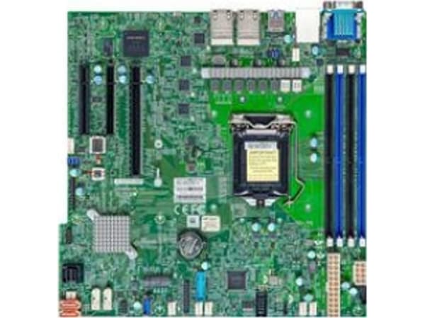 SUPERMICRO X12STH-LN4F - Hovedkort - micro ATX - LGA1200-sokkel - C256 Chipset - USB 3.2 Gen 1 - 4 x Gigabit LAN - innbygd grafikk