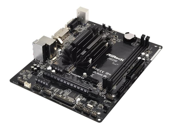 ASRock J4025M - Hovedkort - micro ATX - Intel Celeron J4025 - USB 3.2 Gen 1 - Gigabit LAN - innbygd grafikk - HD-lyd (8-kanalers)