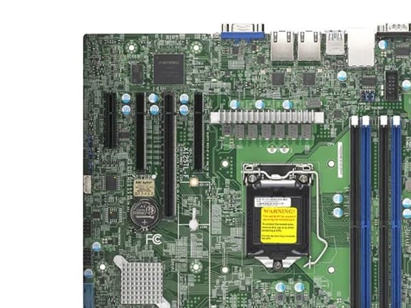 SUPERMICRO X12STL-F - Hovedkort - micro ATX - LGA1200-sokkel - C252 Chipset - USB 3.2 Gen 1 - 2 x Gigabit LAN - innbygd grafikk