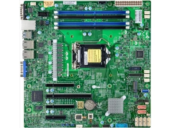 SUPERMICRO X12STL-F - Hovedkort - micro ATX - LGA1200-sokkel - C252 Chipset - USB 3.2 Gen 1 - 2 x Gigabit LAN - innbygd grafikk