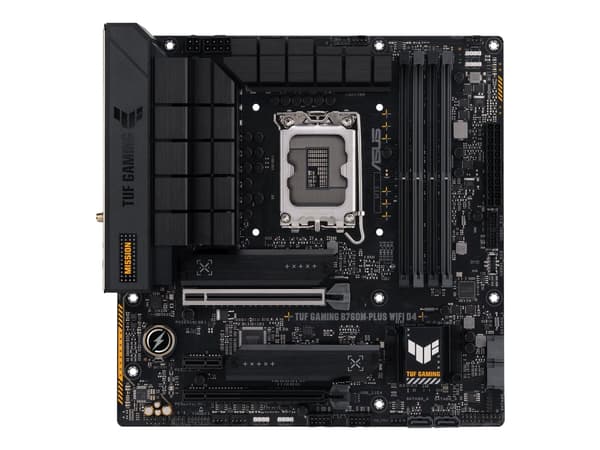 ASUS TUF GAMING B760M-PLUS WIFI D4 - Hovedkort - micro ATX - LGA1700-sokkel - B760 Chipset - USB 3.2 Gen 1, USB 3.2 Gen 2, USB-C 3.2 Gen 2x2 - 2.5 Gi