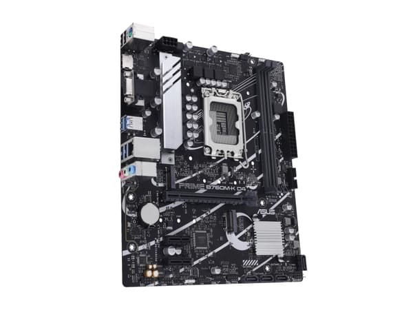 ASUS PRIME B760M-K D4 - Hovedkort - micro ATX - LGA1700-sokkel - B760 Chipset - USB 3.2 Gen 1 - 2.5 Gigabit LAN - innbygd grafikk (CPU kreves) - HD-l