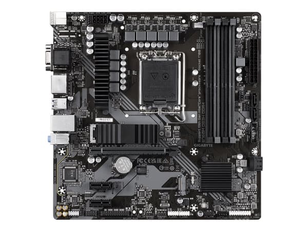 Gigabyte B760M DS3H DDR4 - 1.0 - hovedkort - micro ATX - LGA1700-sokkel - B760 Chipset - USB 3.2 Gen 2, USB 3.2 Gen 1, USB-C 3.2 Gen2 - 2.5 Gigabit L