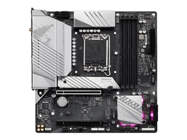 AORUS B760M ELITE AX - Hovedkort - micro ATX - LGA1700-sokkel - B760 Chipset - USB-C Gen 2x2, USB 3.2 Gen 2, USB 3.2 Gen 1, USB-C 3.2 Gen2 - 2.5 Giga