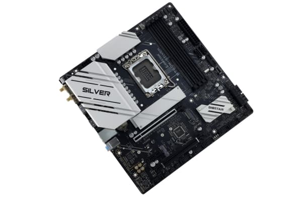 Biostar B760M-SILVER - Hovedkort - mikro ATX - LGA1700-sokkel - innbygd grafikk (CPU kreves) - HD-lyd (8-kanalers)