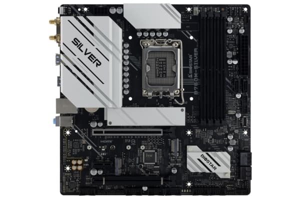 Biostar B760M-SILVER - Hovedkort - mikro ATX - LGA1700-sokkel - innbygd grafikk (CPU kreves) - HD-lyd (8-kanalers)