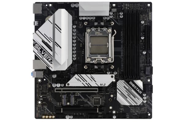 Biostar B650M-SILVER - Hovedkort - mikro ATX - LGA1700-sokkel - innbygd grafikk (CPU kreves) - HD-lyd (8-kanalers)