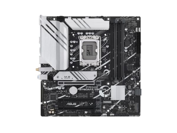 ASUS PRIME B760M-A WIFI D4 - Hovedkort - micro ATX - LGA1700-sokkel - B760 Chipset - USB 3.2 Gen 2, USB 3.2 Gen 1, USB-C 3.2 Gen 1 - 2.5 Gigabit LAN,