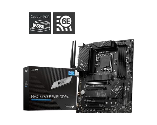 MSI Pro B760-P WiFi DDR4, Intel B760 emolevy - Socket 1700, DDR4