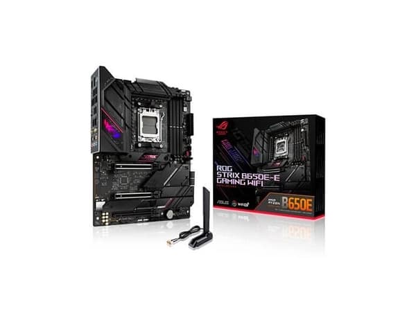 ASUS ROG Strix B650E-E Gaming WiFi - Moderkort - ATX - Socket AM5 - AMD B650 Chipuppsättning - USB-C 3.2 Gen 2x2, USB-C 3.2 Gen2, USB 3.2 Gen 2, USB