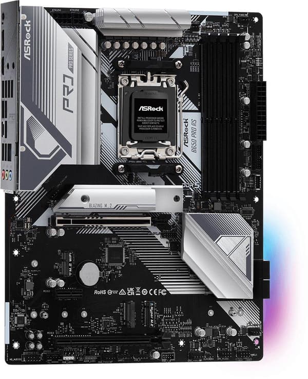 ASROCK B650 Pro RS - Bundkort - ATX - Sokkel AM5 - AMD B650 - DDR5 - Realtek ALC897 - Realtek 2.5G LAN