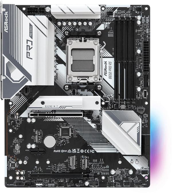 ASROCK B650 Pro RS - Bundkort - ATX - Sokkel AM5 - AMD B650 - DDR5 - Realtek ALC897 - Realtek 2.5G LAN
