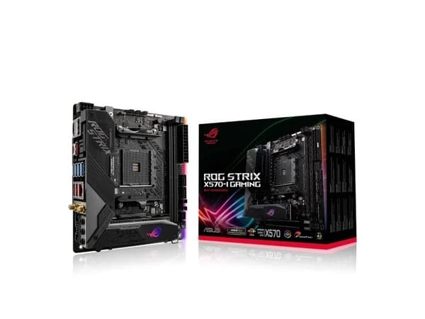 ASUS ROG Strix X570-I Gaming, AMD, Stik AM4, 2nd Gen AMD Ryzen™ 3, 3rd Gen AMD Ryzen™ 3, 2nd Gen AMD Ryzen™ 5, 3rd..., DDR4-SDRAM, 64GB, DIMM