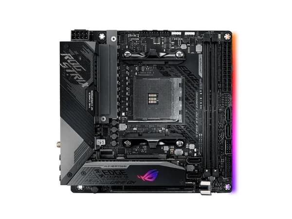 ASUS ROG Strix X570-I Gaming, AMD, Stik AM4, 2nd Gen AMD Ryzen™ 3, 3rd Gen AMD Ryzen™ 3, 2nd Gen AMD Ryzen™ 5, 3rd..., DDR4-SDRAM, 64GB, DIMM