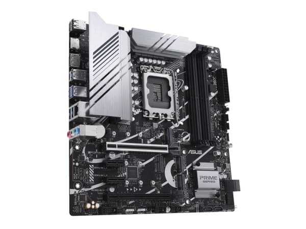 ASUS PRIME Z790M-PLUS - Hovedkort - micro ATX - LGA1700-sokkel - Z790 Chipset - USB-C 3.2 Gen 2x2, USB-C 3.2 Gen 1, USB 3.2 Gen 2, USB 3.2 Gen 1, USB