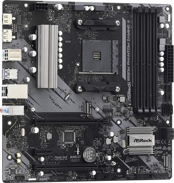 Asrock B550M Phantom Gaming 4 Socket AM4 micro ATX AMD B550