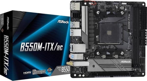 Asrock B550M-ITX/ac Socket AM4 mini-ITX AMD B550