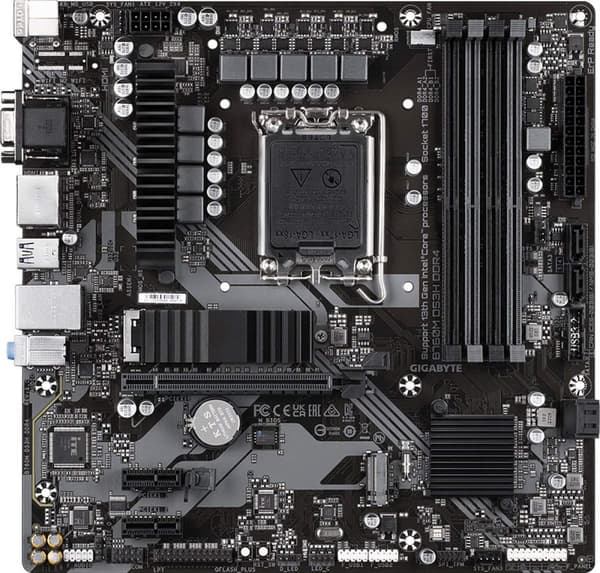 Gigabyte B760M DS3H DDR4 bundkort Intel B760 LGA 1700 micro ATX