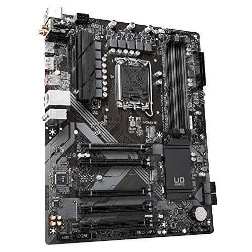 Gigabyte B760 DS3H AX DDR4 bundkort - Understøtter Intel Core 14th CPU'er, 8+2+1 faset digital VRM, op til 5333 MHz DDR4 (OC), 2xPCIe 4.0 M.2, Wi-Fi