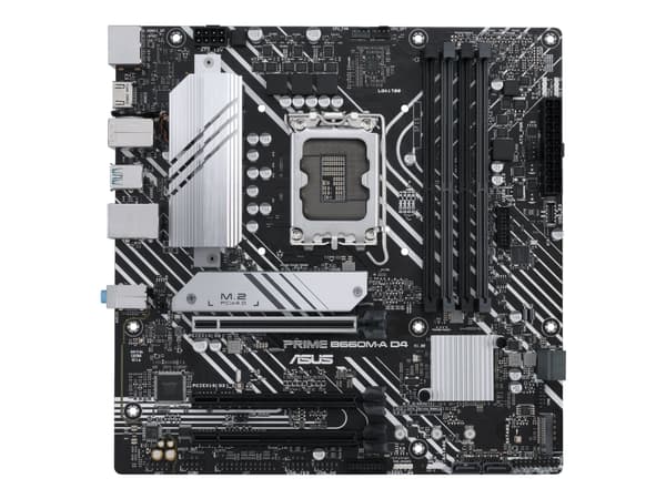 ASUS PRIME B660M-A D4-CSM - Hovedkort - micro ATX - LGA1700-sokkel - B660 Chipset - USB 3.2 Gen 1, USB-C 3.2 Gen 1, USB 3.2 Gen 2 - Gigabit LAN - inn