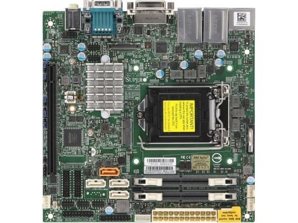 Supermicro X11SCV-L, Intel, LGA 1151 (stik H4), Intel® Celeron®, Intel® Core™ i3, Intel Core i5, Intel Core i7, Intel® Pentium®, DDR4-SDRAM, 32 GB, S