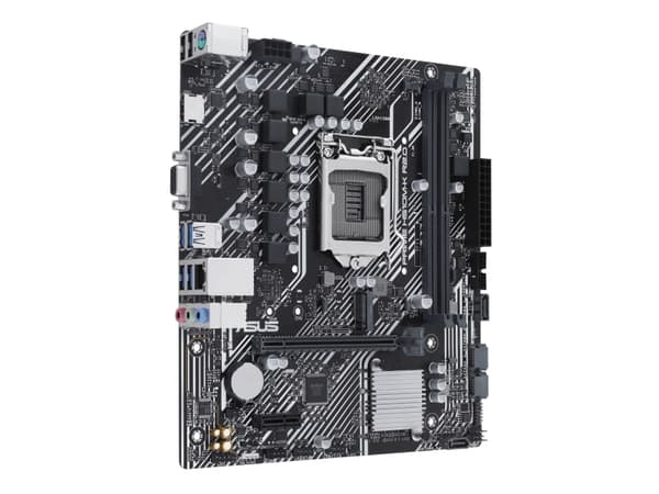 ASUS H510M-K R2.0 - Hovedkort - micro ATX - LGA1200-sokkel - H470 Chipset - USB 3.2 Gen 1 - Gigabit LAN - innbygd grafikk (CPU kreves) - HD-lyd (8-ka