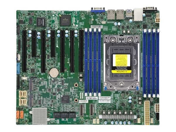 SUPERMICRO H12SSL-CT - Hovedkort - ATX - Socket SP3 - USB 3.0 - 2 x 10 Gigabit LAN - innbygd grafikk
