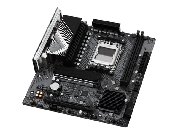 ASRock B650M-HDV/M.2 - Moderkort - micro ATX - Socket AM5 - AMD B650 Chipuppsättning - USB-C 3.2 Gen2, USB-C 3.2 Gen 1, USB 3.2 Gen 1 - 2.5 Gigabit L