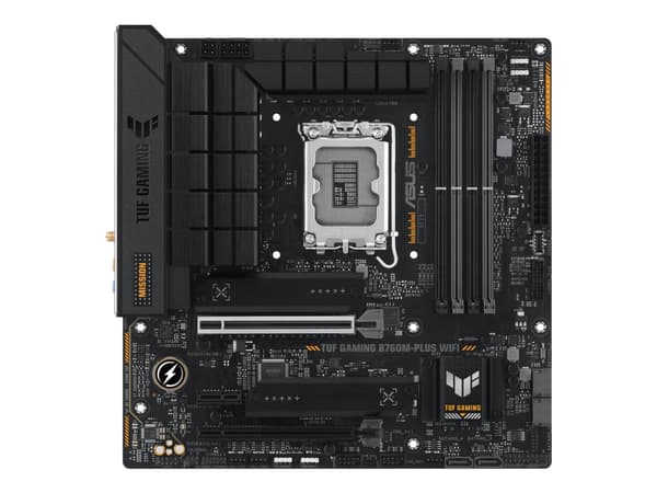 ASUS TUF GAMING B760M-PLUS WIFI - Hovedkort - micro ATX - LGA1700-sokkel - B760 Chipset - USB 3.2 Gen 1, USB 3.2 Gen 2, USB4, USB-C 3.2 Gen2, USB-C 3