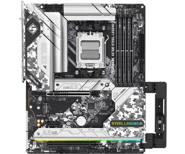 ASRock X670E Steel Legend - Hovedkort - ATX - Socket AM5 - AMD X670E Chipset - USB 3.2 Gen 1, USB 3.2 Gen 2, USB-C 3.2 Gen2, USB-C 3.2 Gen 2x2 - Blue