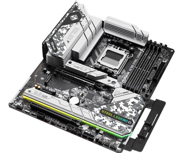 ASRock X670E Steel Legend - Hovedkort - ATX - Socket AM5 - AMD X670E Chipset - USB 3.2 Gen 1, USB 3.2 Gen 2, USB-C 3.2 Gen2, USB-C 3.2 Gen 2x2 - Blue